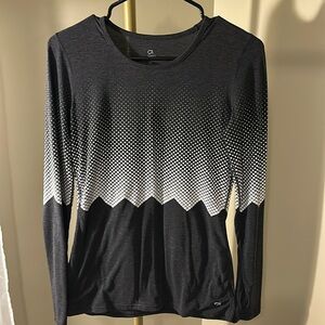 GapFit long sleeve Tshirt. Blue and white. Size XS. Like new.